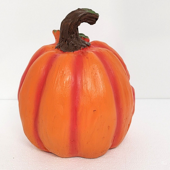 NEW! Collections Etc Expressive Pumpkins Halloween Table Top Décor Medium 8.5"H - Picture 3 of 7
